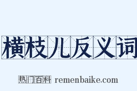 横枝儿反义词是什么意思的图片